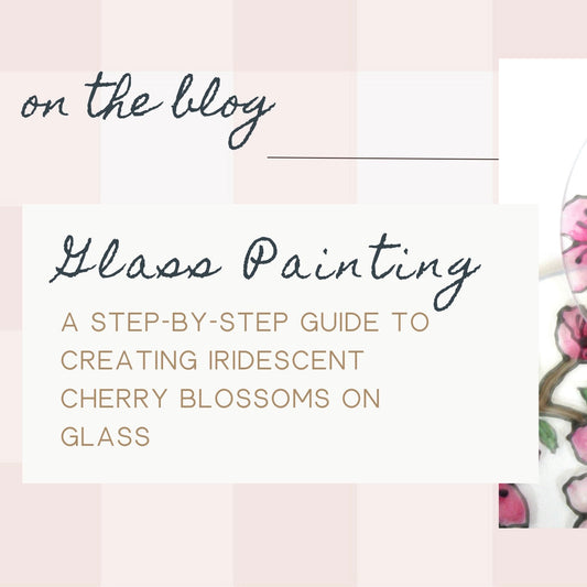 A Step-by-Step Guide to Painting Iridescent Cherry Blossoms on Glass