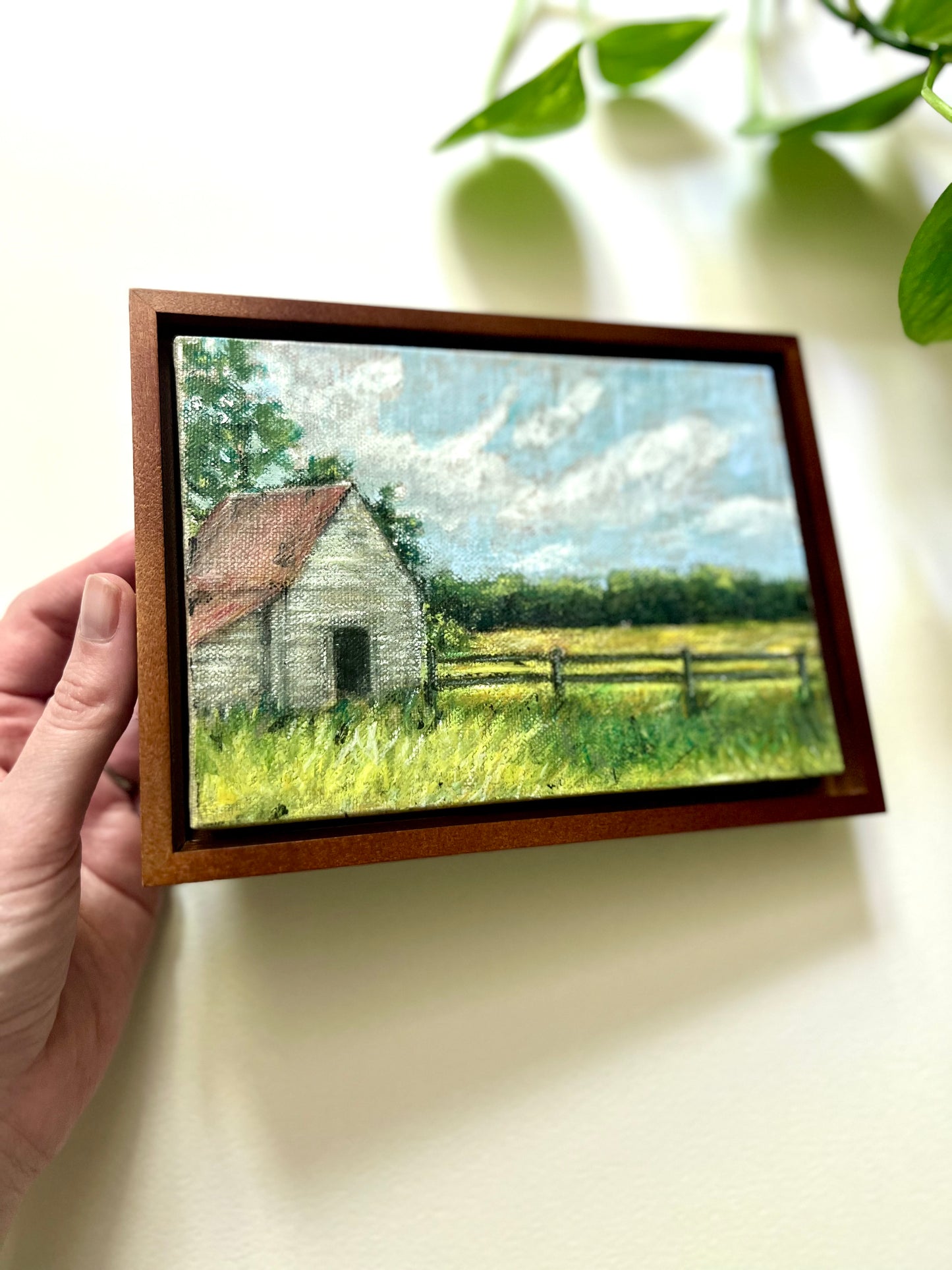 Rural Barn Landscape Painting