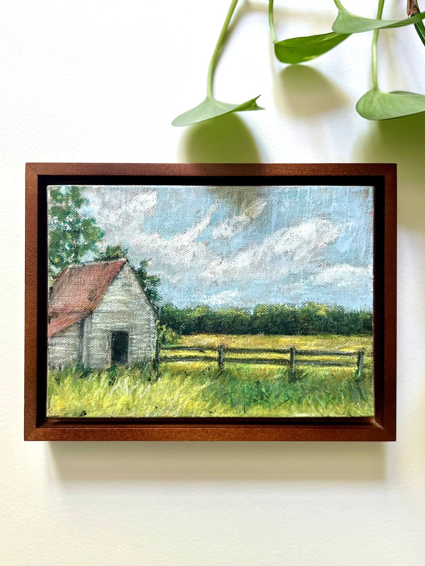 Rural Barn Landscape Painting