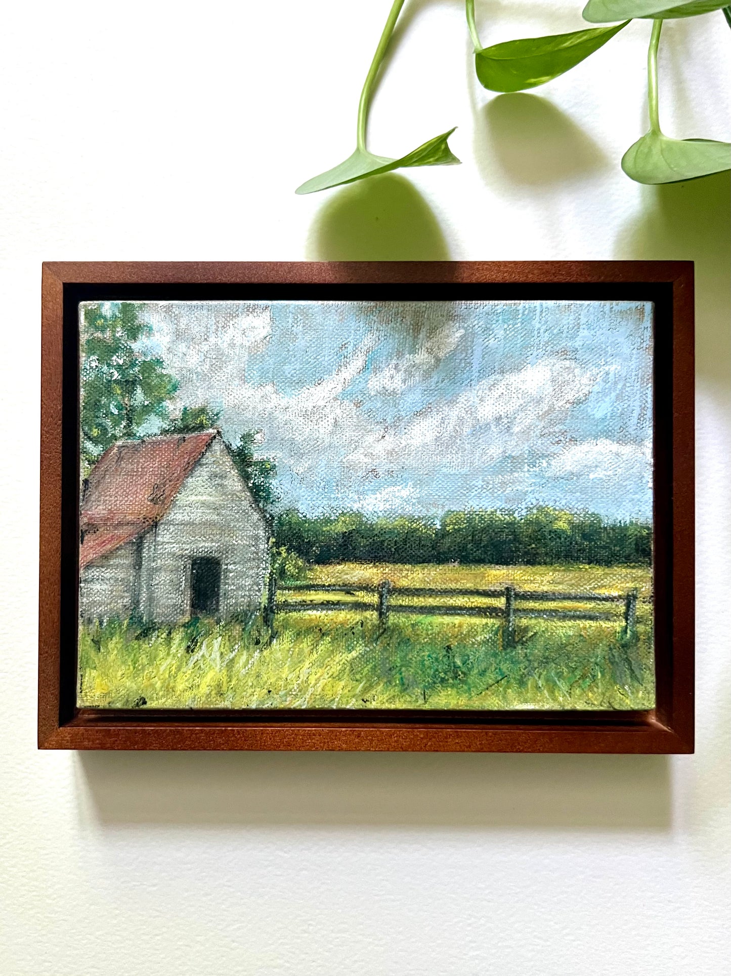 Rural Barn Landscape Painting