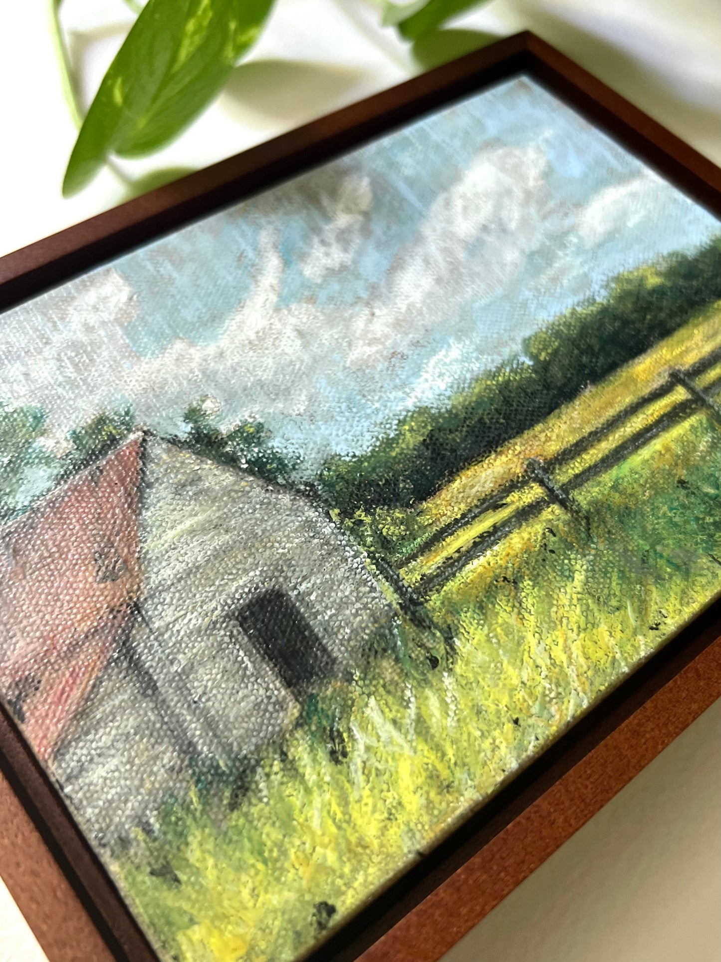 Rural Barn Landscape Painting