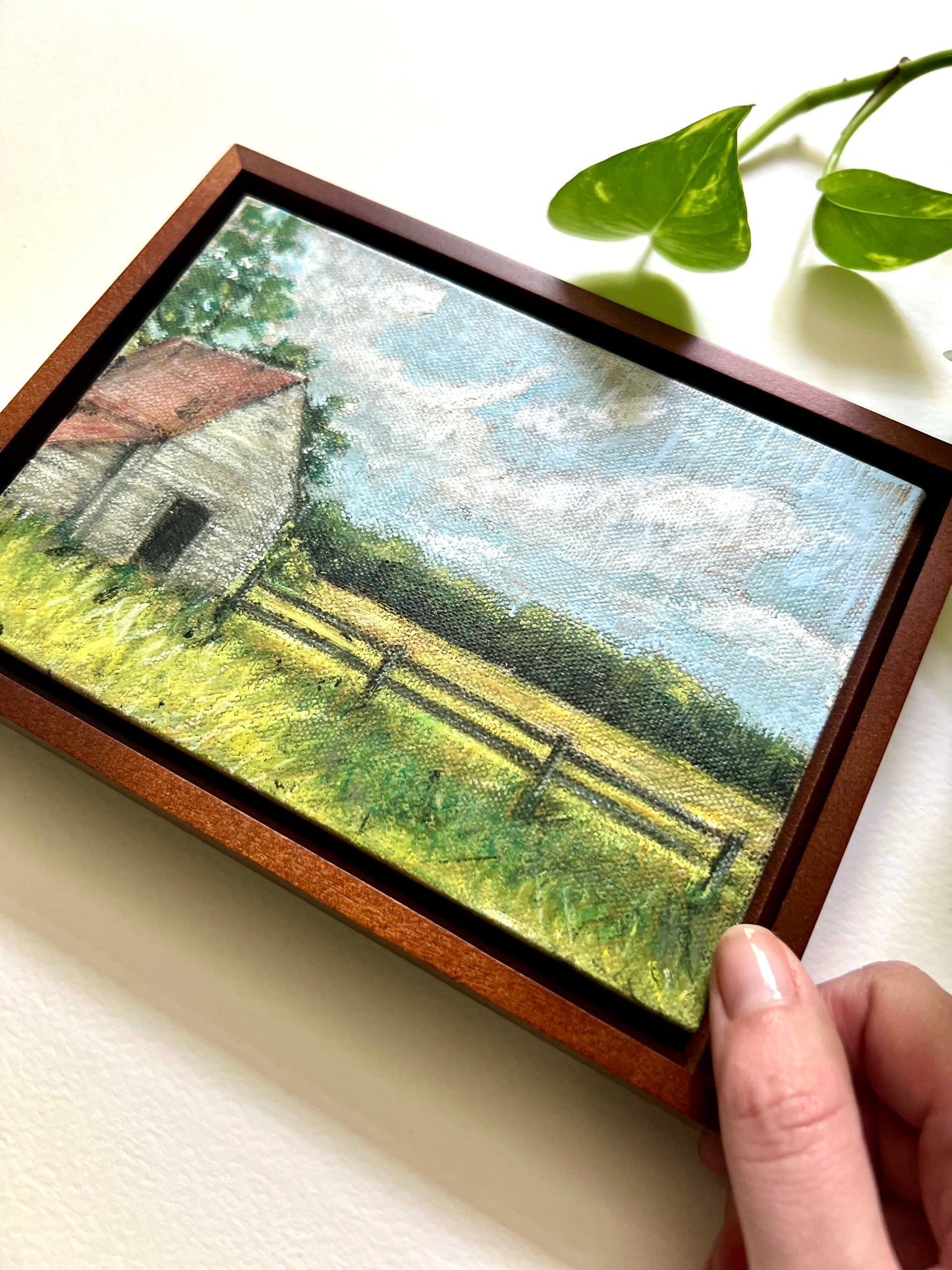 Rural Barn Landscape Painting