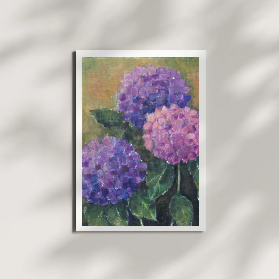 “Grandma’s Garden” Hydrangea Fine Art Print