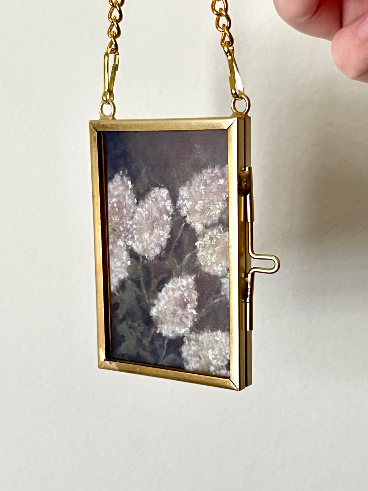 Mini Hanging Art Print | Brass Float Frame | 2×3 Floral Prints