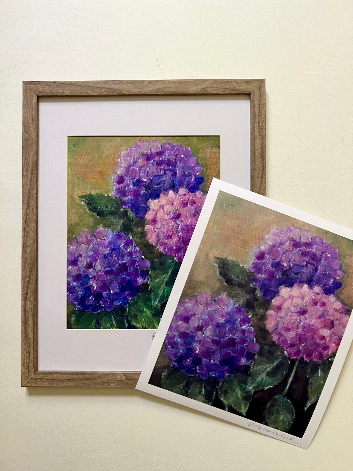 “Grandma’s Garden” Hydrangea Fine Art Print