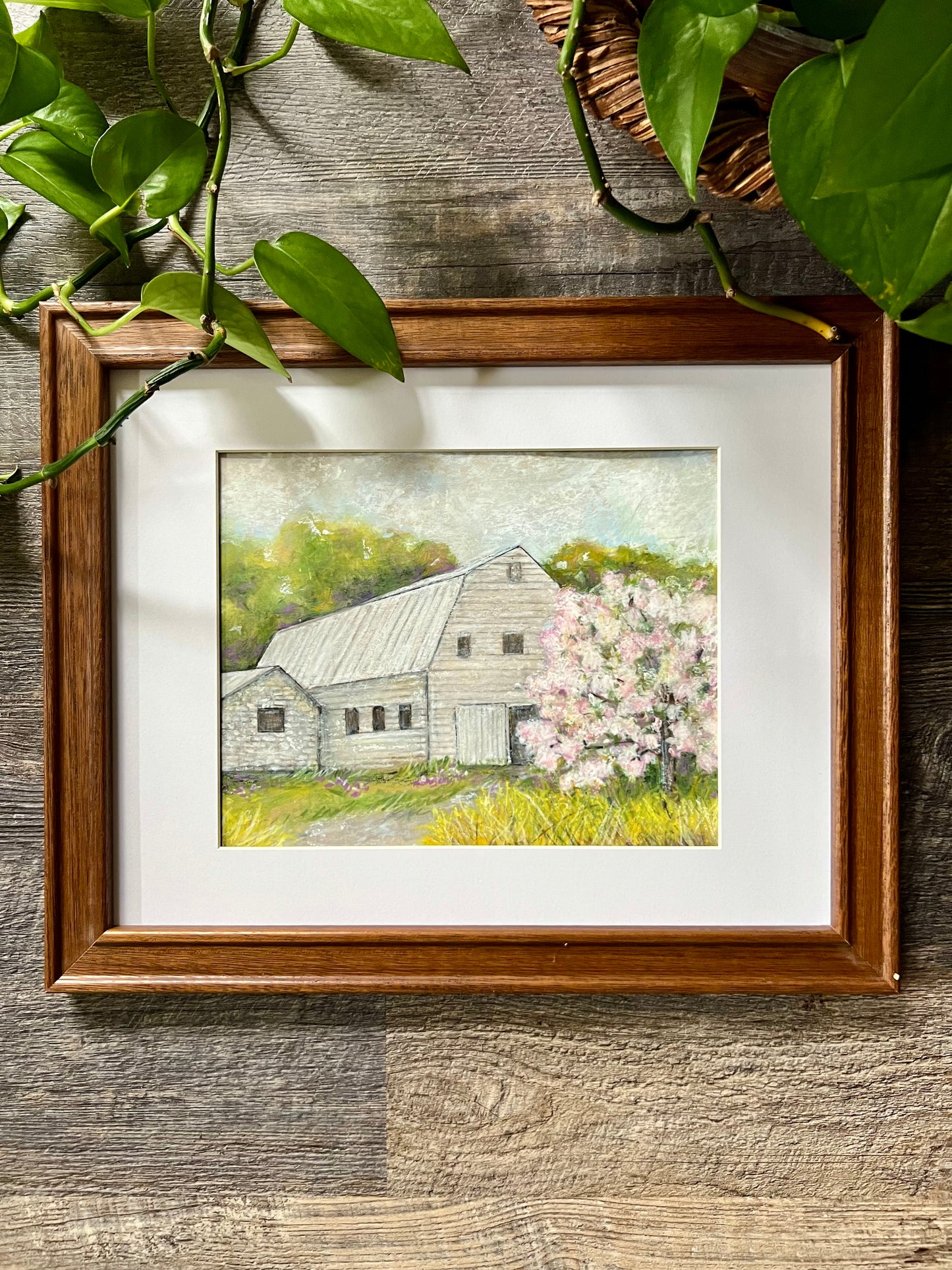 Rustic White Barn Painting