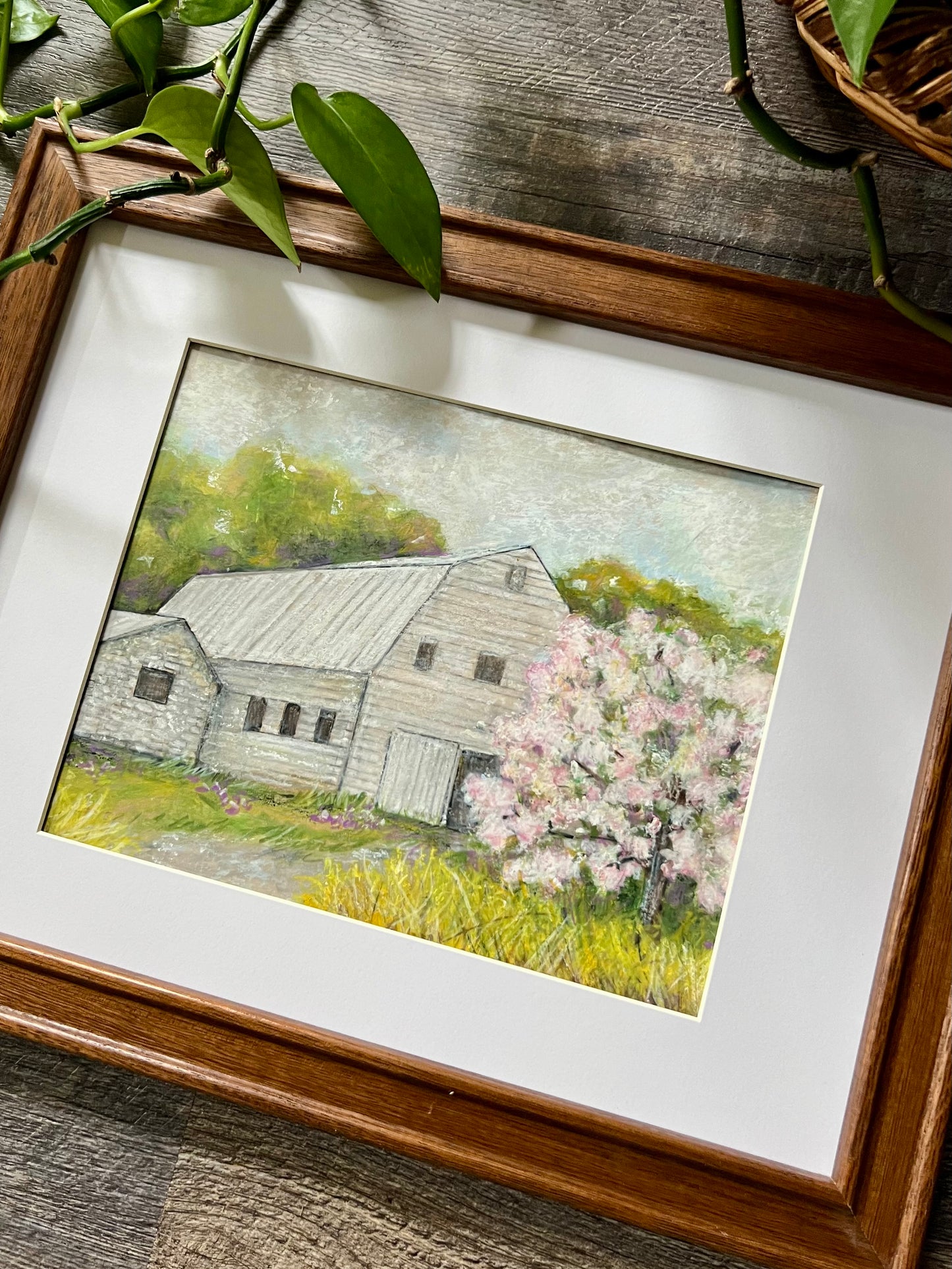 Rustic White Barn Painting