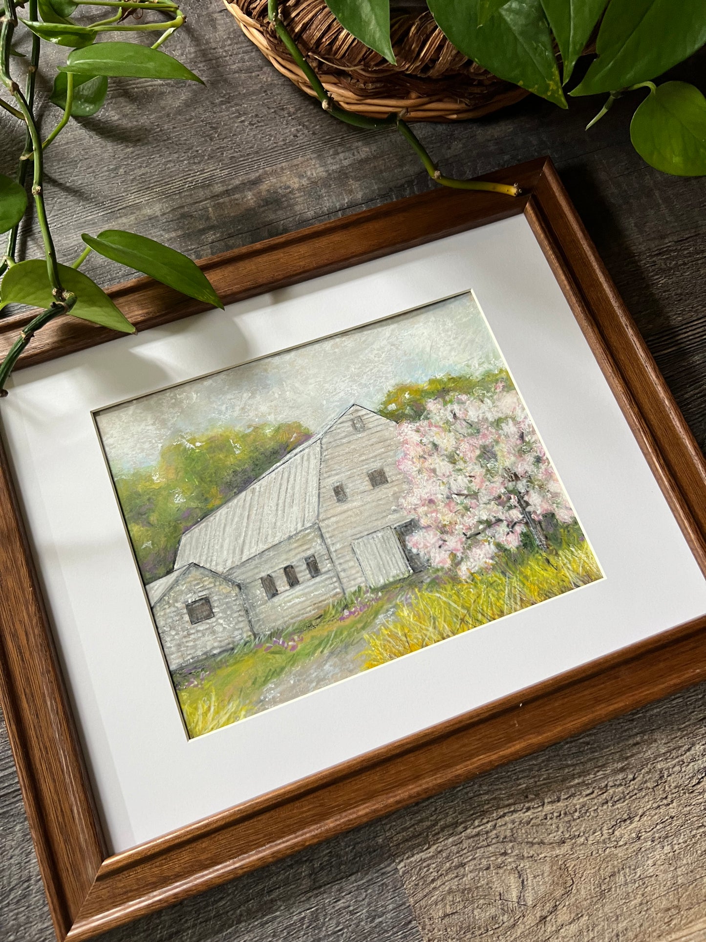 Rustic White Barn Painting