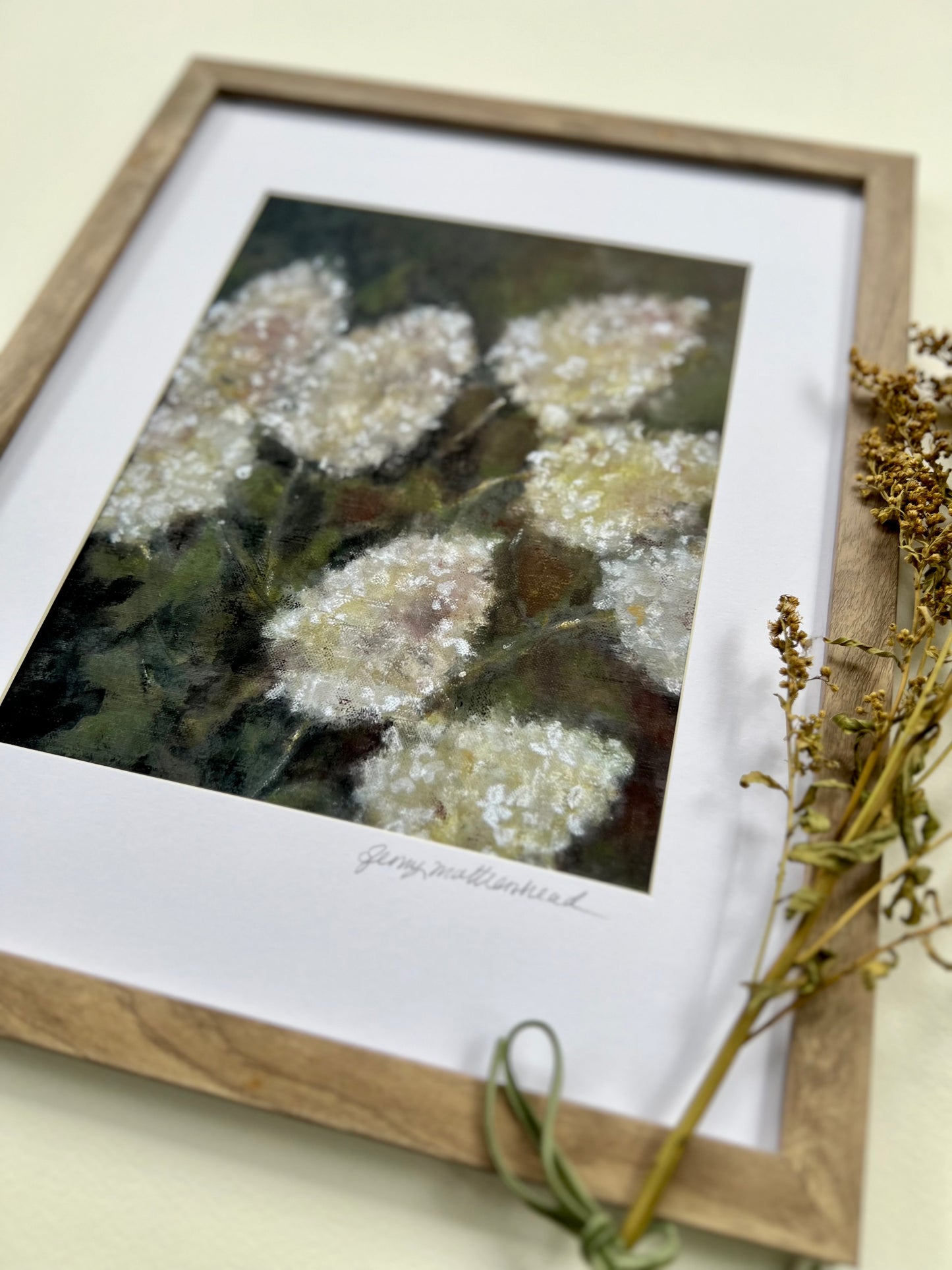 “Vintage Blooms” Hydrangea Flower Fine Art Print
