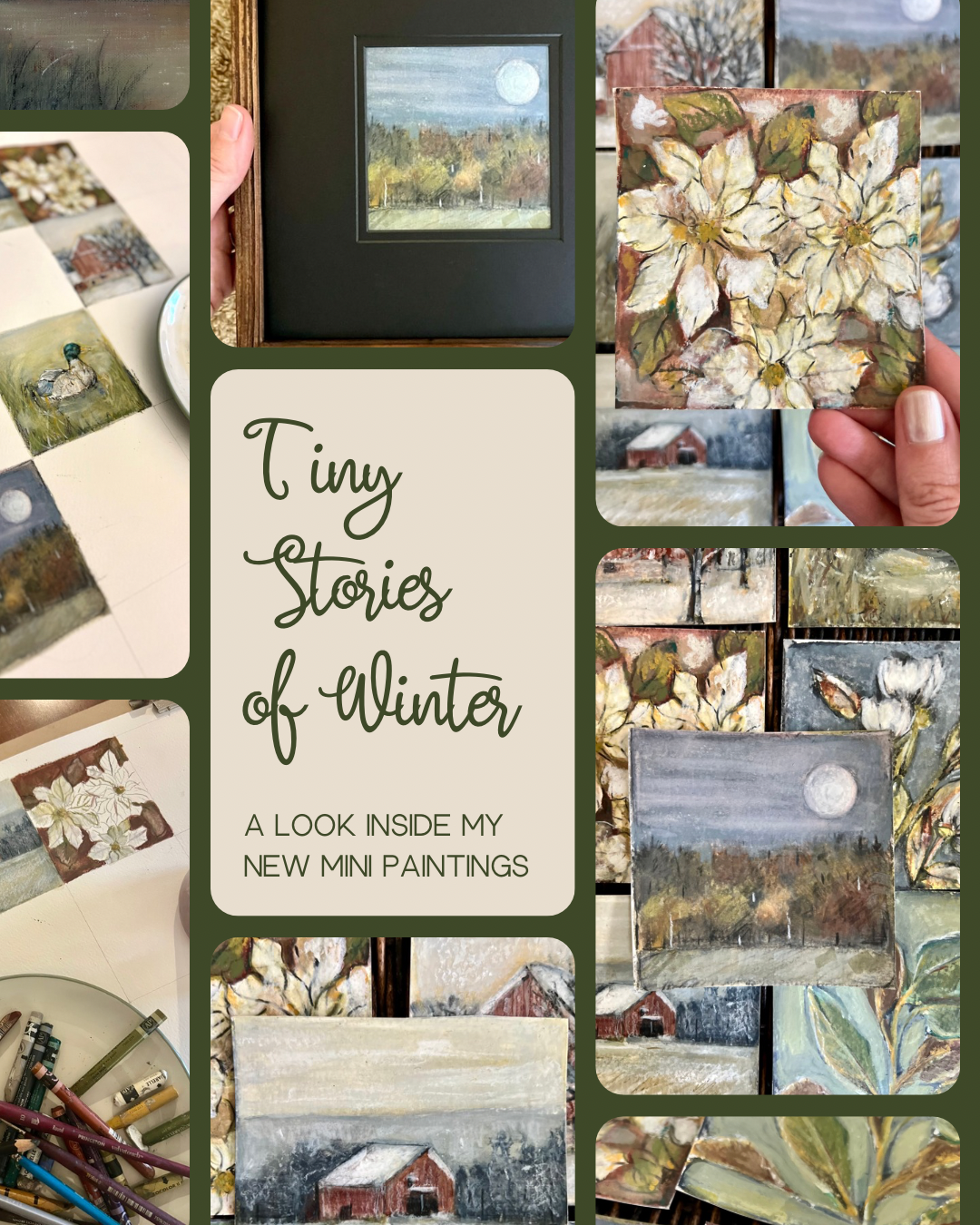 Tiny Stories of Winter: A Look Inside My New Mini Paintings