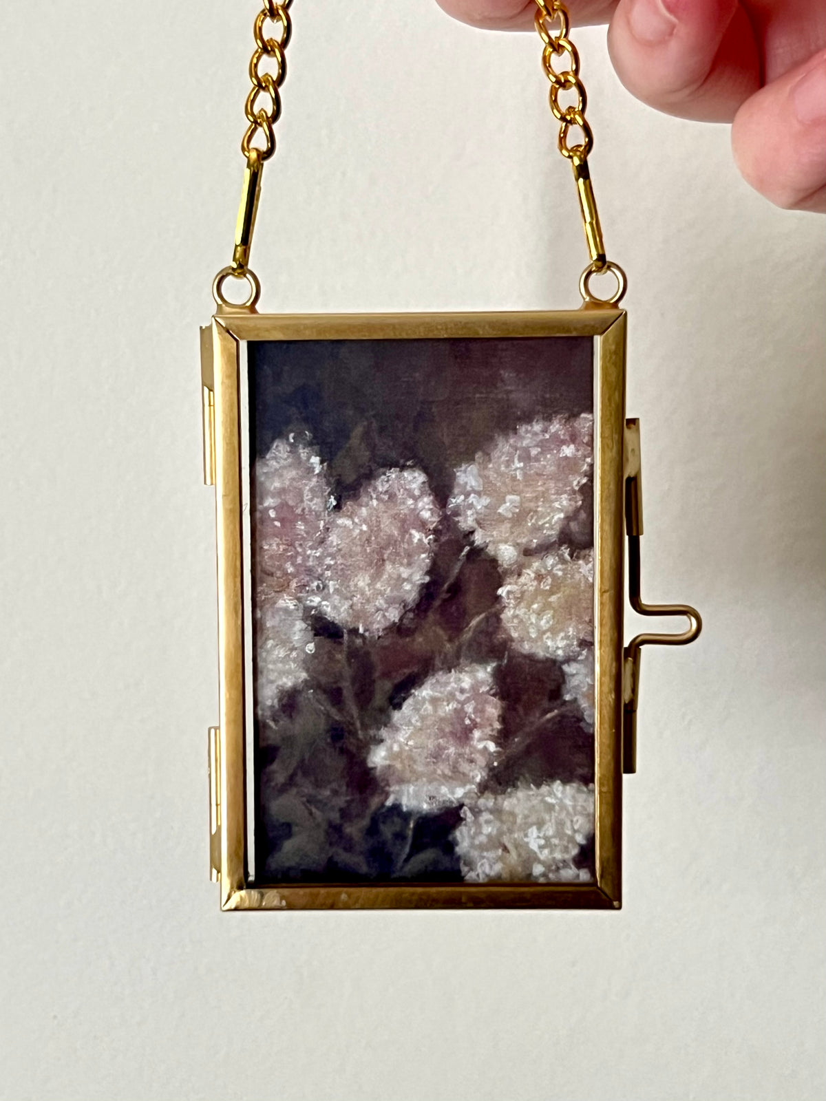 Mini Hanging Art Print | Brass Float Frame | 2×3 Floral Prints