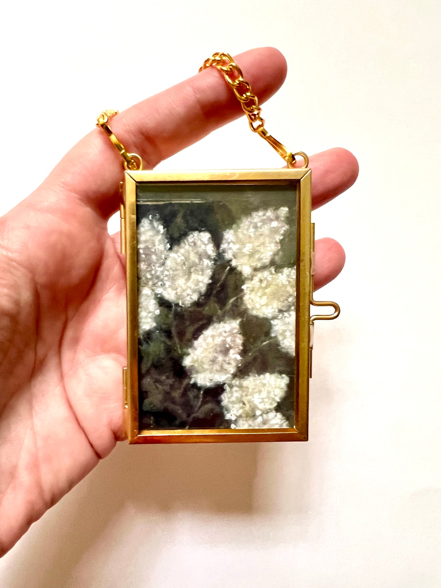Mini Hanging Art Print | Brass Float Frame | 2×3 Floral Prints