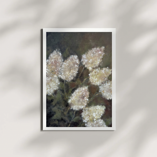 “Vintage Blooms” Hydrangea Flower Fine Art Print