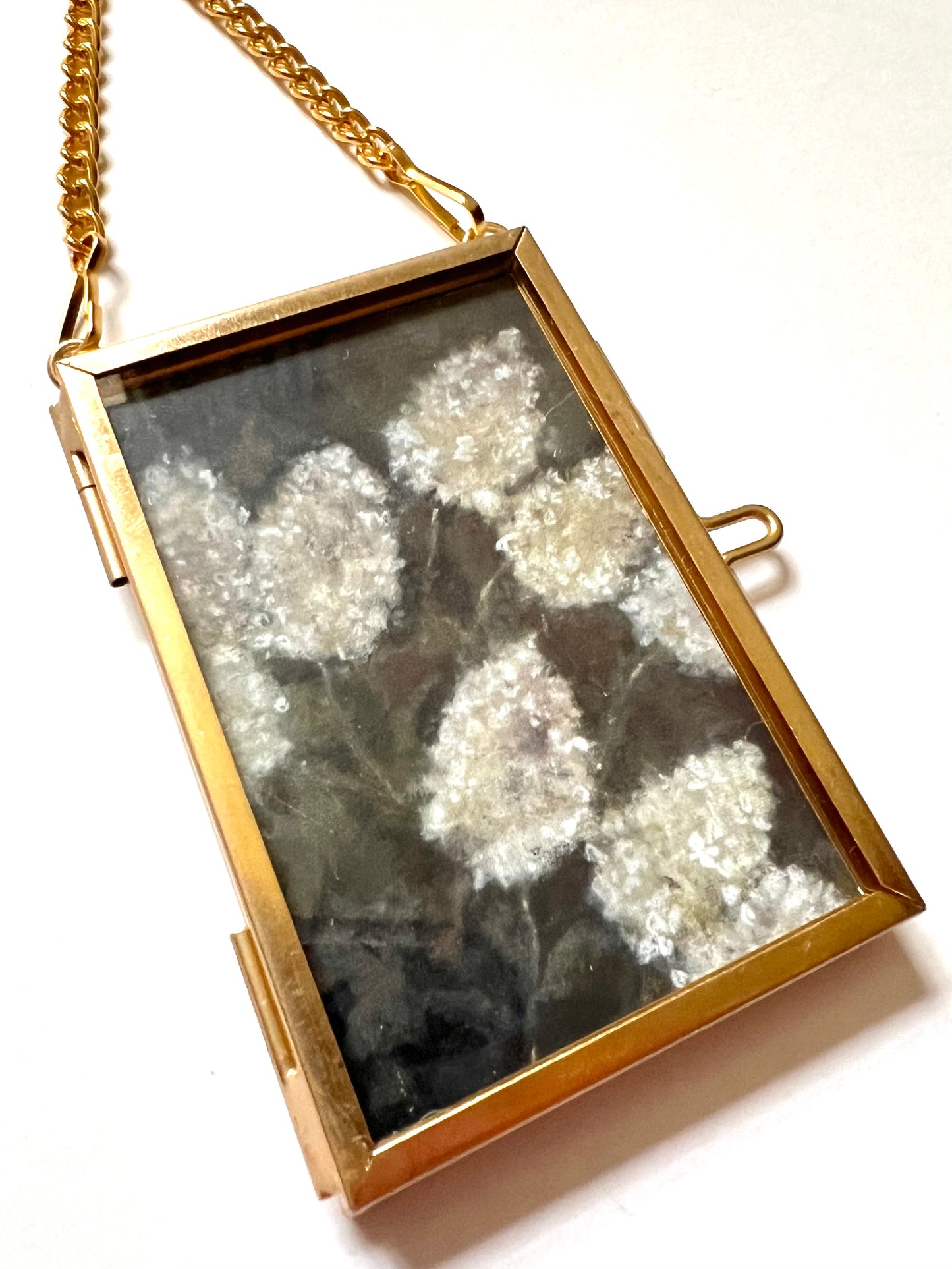 Mini Hanging Art Print | Brass Float Frame | 2×3 Floral Prints