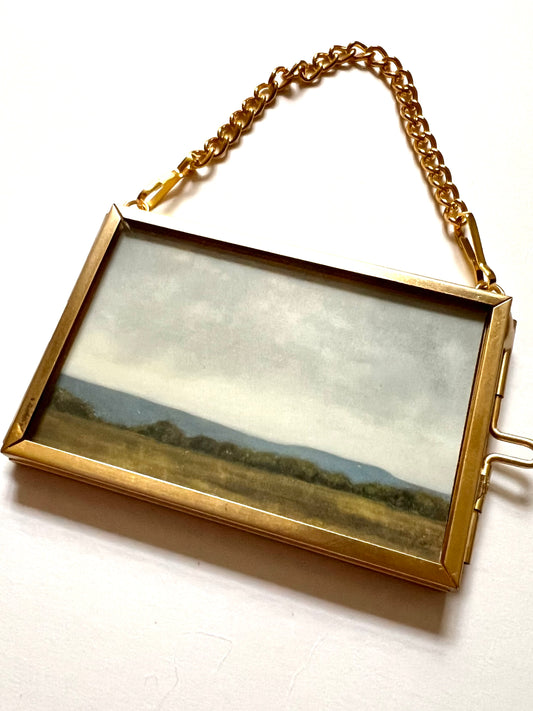 Mini Hanging Art Print | Brass Float Frame | 2×3 Landscape Prints