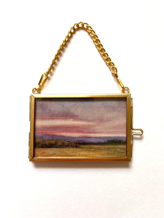 Mini Hanging Art Print | Brass Float Frame | 2×3 Landscape Prints