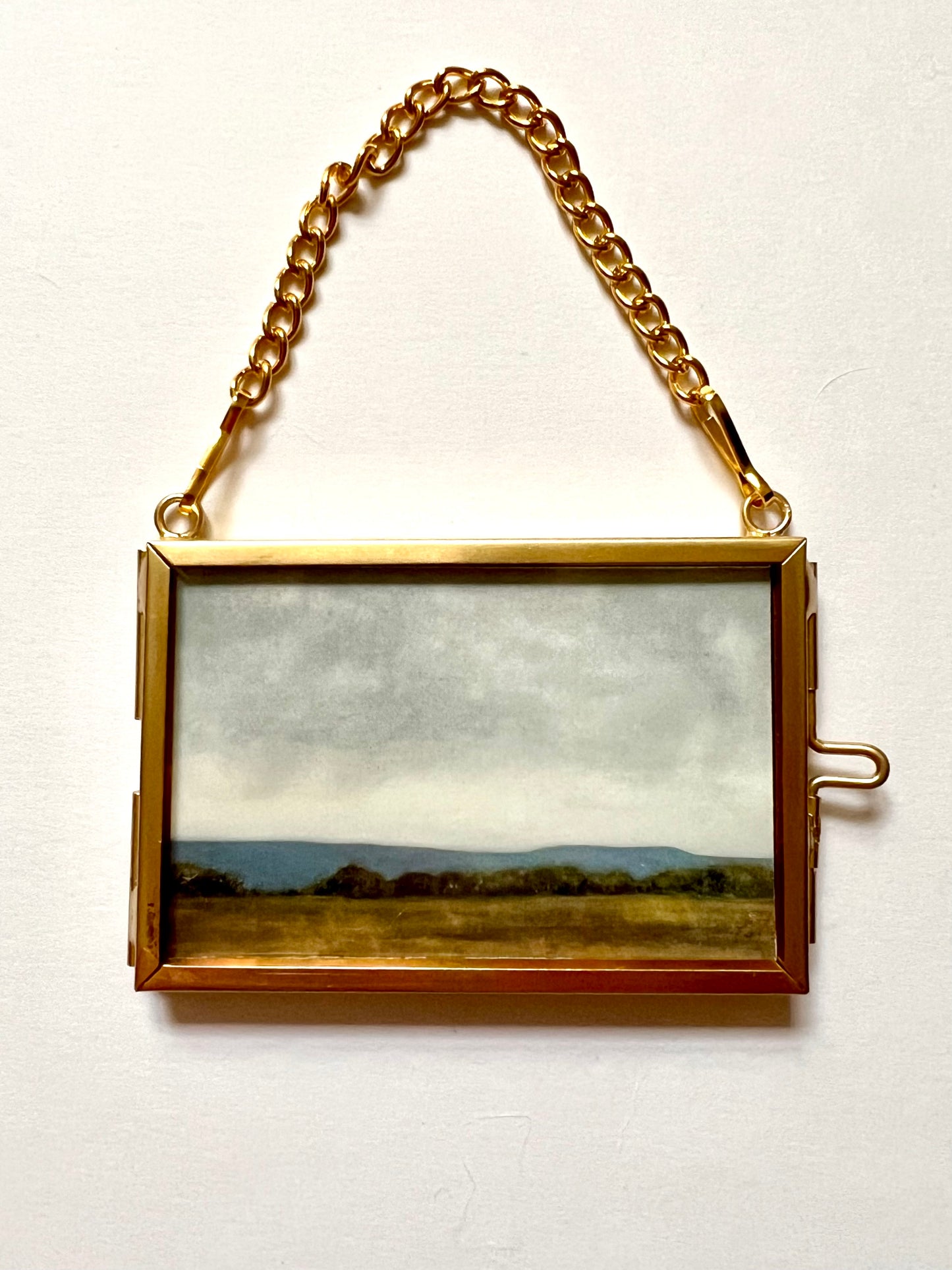 Mini Hanging Art Print | Brass Float Frame | 2×3 Landscape Prints