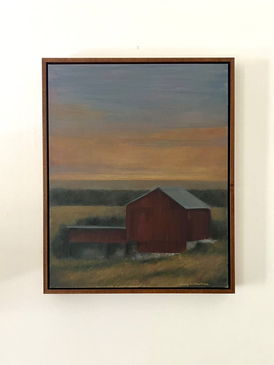 | What Evening Knows | Original Barn Landscape Painting