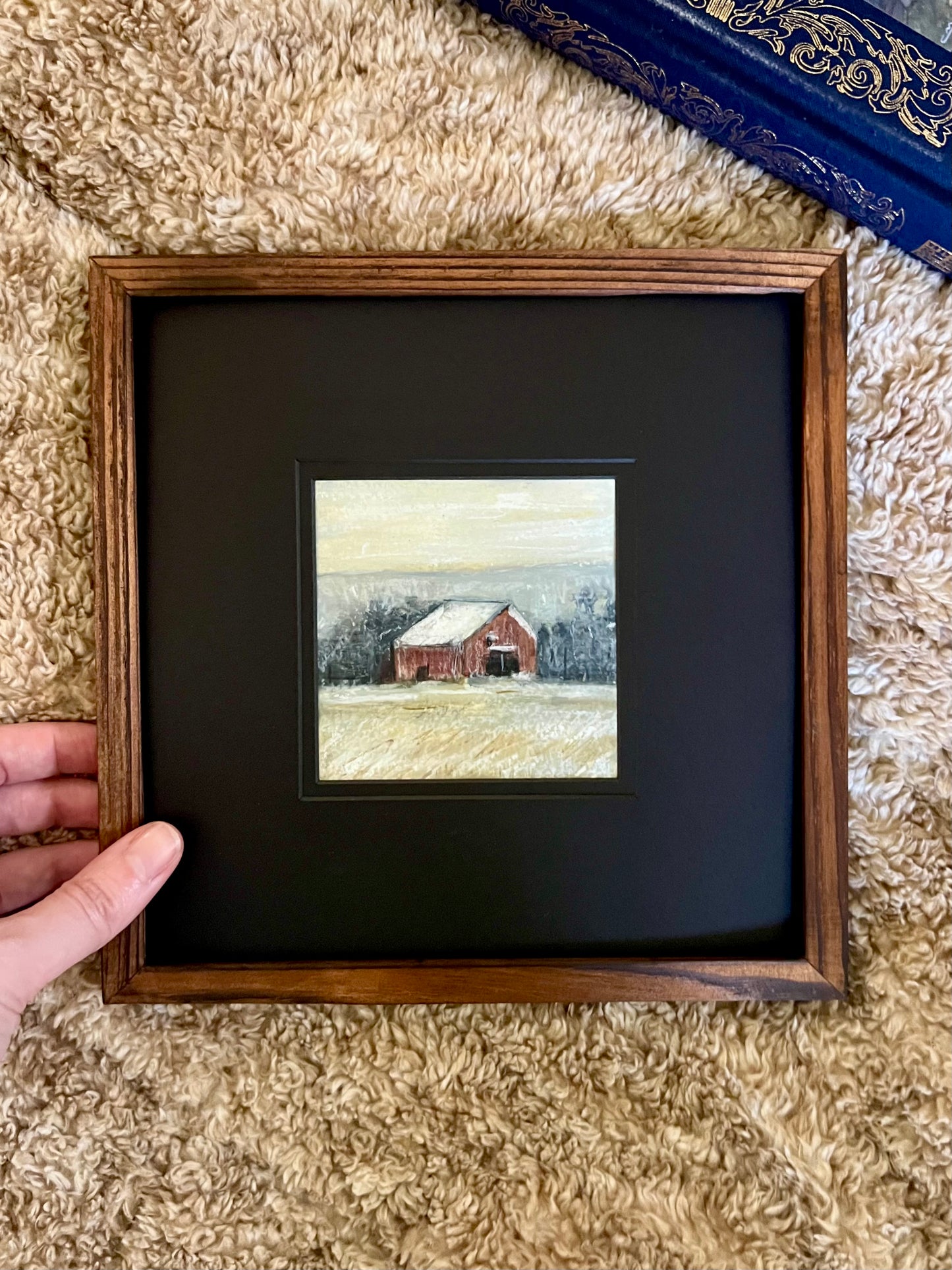 | Winter Barn | Original Mini Landscape Painting