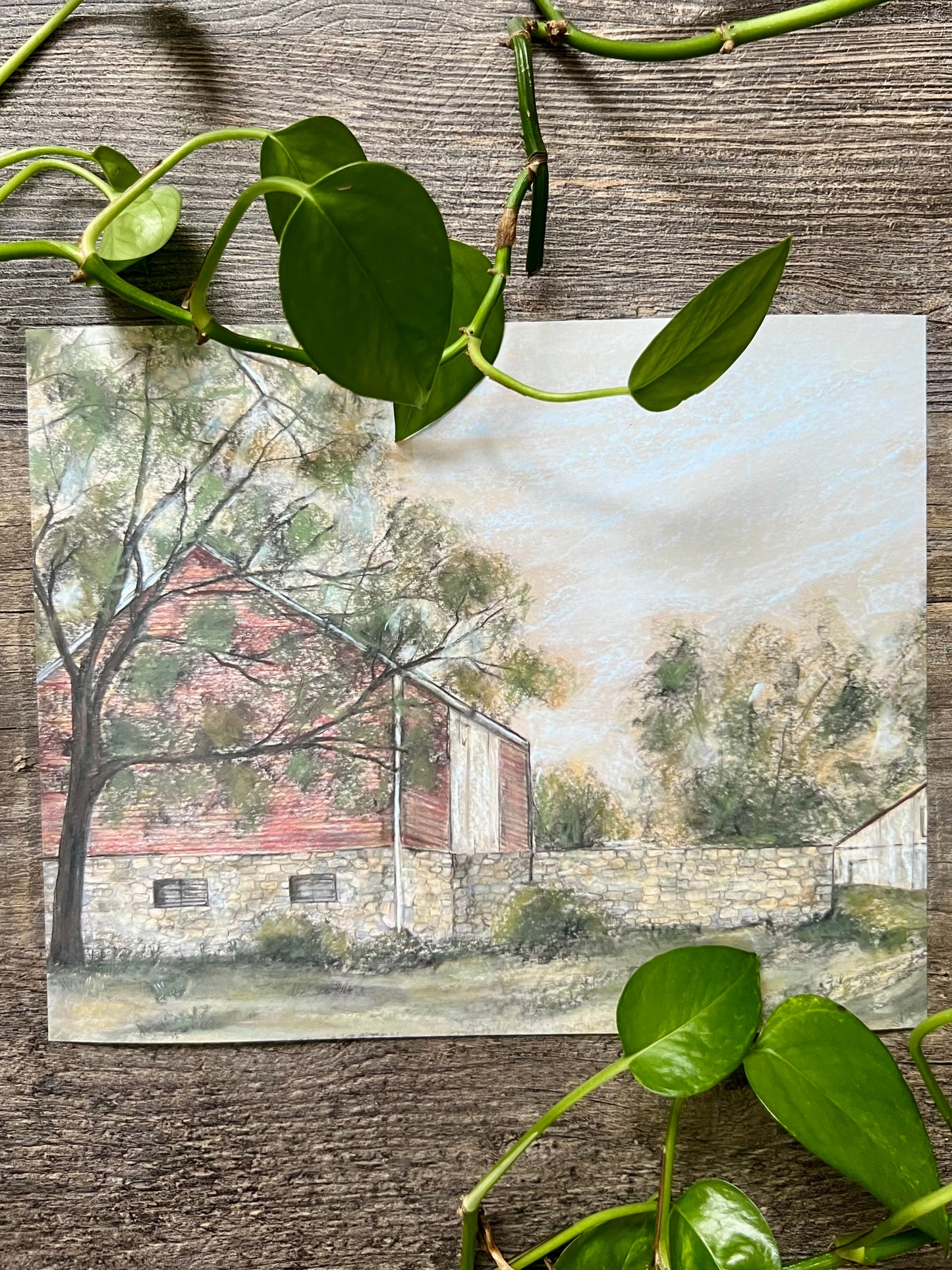 Red Barn Wall Art Print