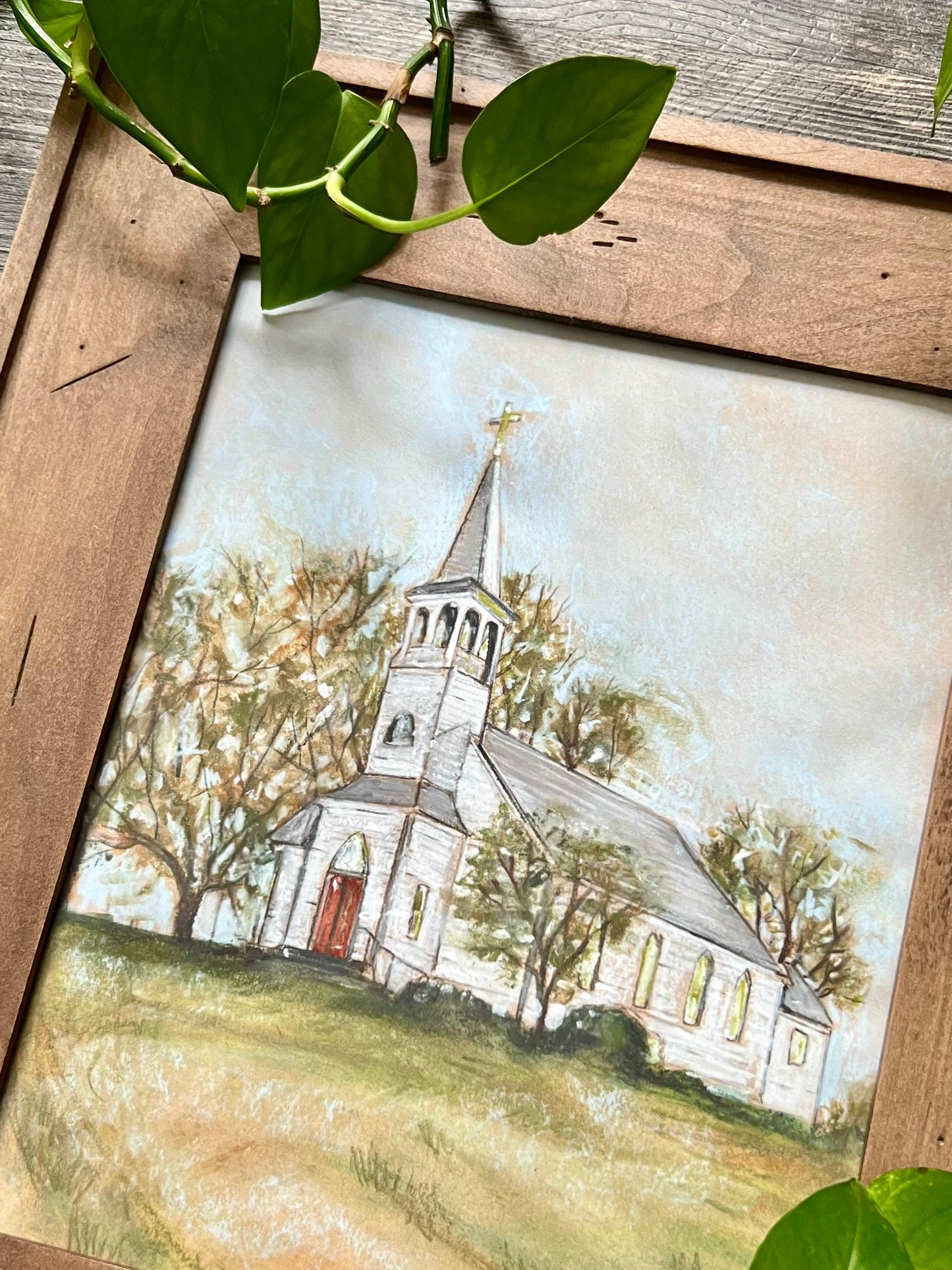 Rural Country Church Wall Art Print