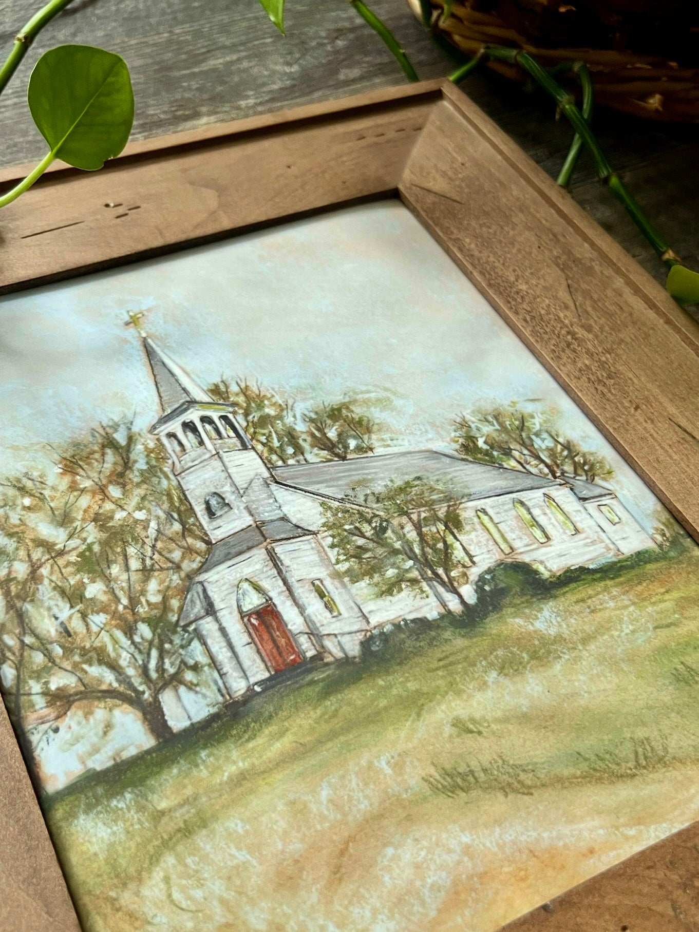 Rural Country Church Wall Art Print