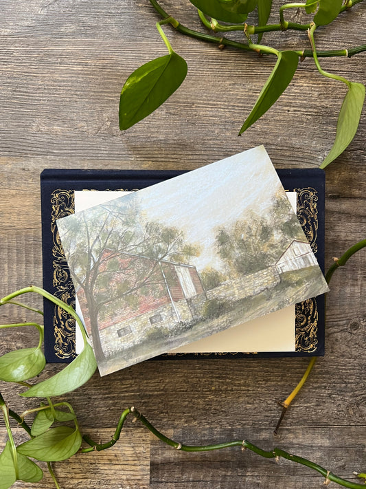 Red Barn Greeting Card