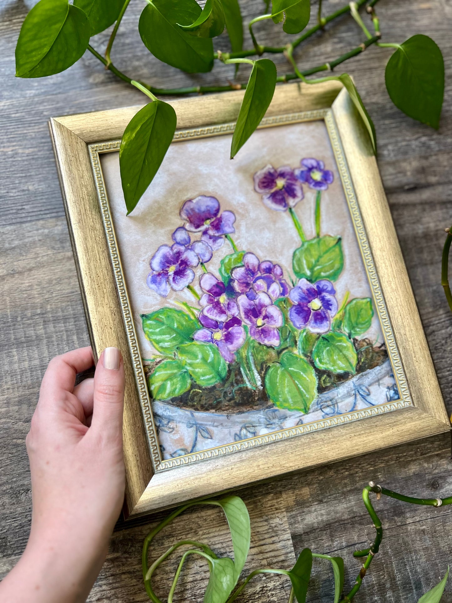 Violet Flower Wall Art Print