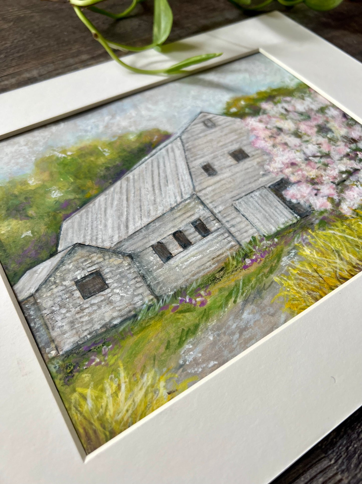Rustic White Barn Painting