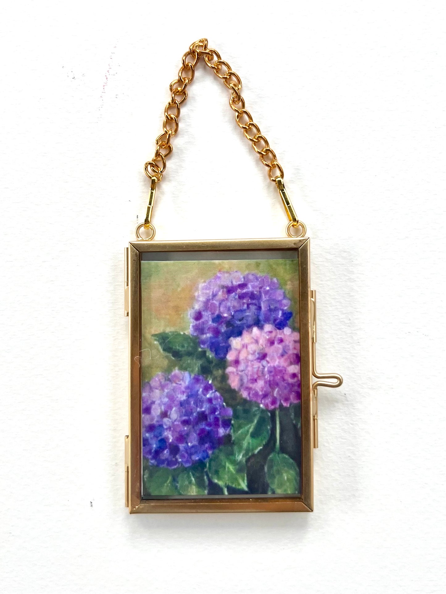 Hydrangea Flower Framed Ornament