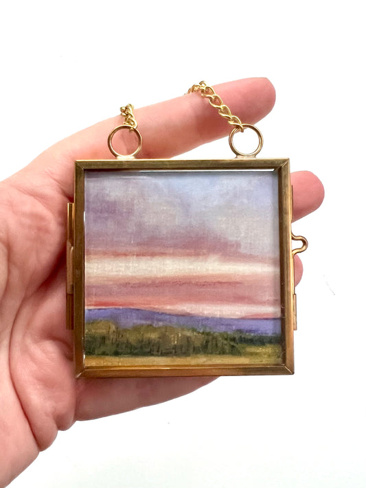 “Heaven’s Door” Landscape Framed Ornament