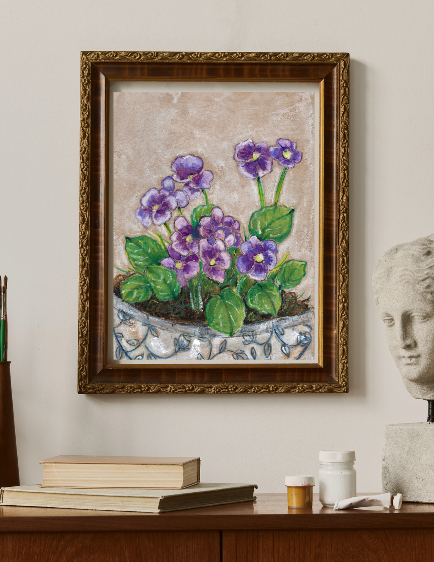 Violet Flower Wall Art Print