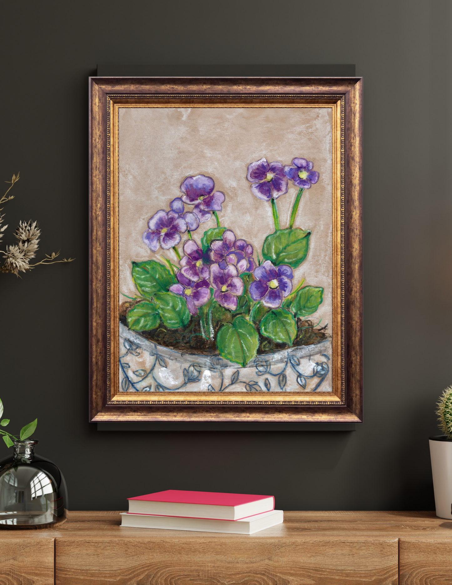 Violet Flower Wall Art Print